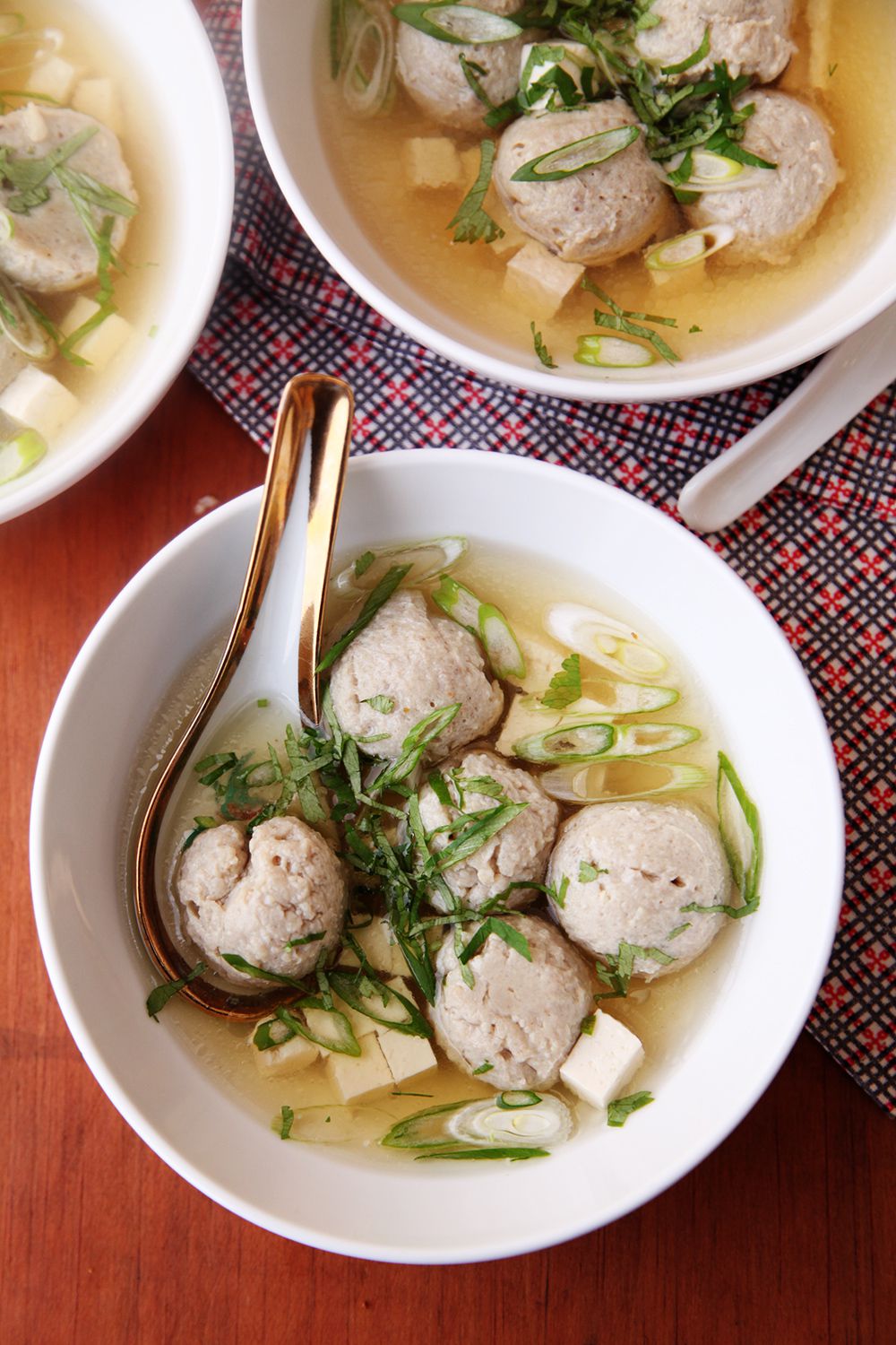 "Sardines" and "miso soup" probably don't go in the same sentence very often, but here they make a great pair. Get the recipe for <a href="https://www.saveur.com/article/recipes/sardine-miso-ball-soup">Sardine Miso Ball Soup</a>