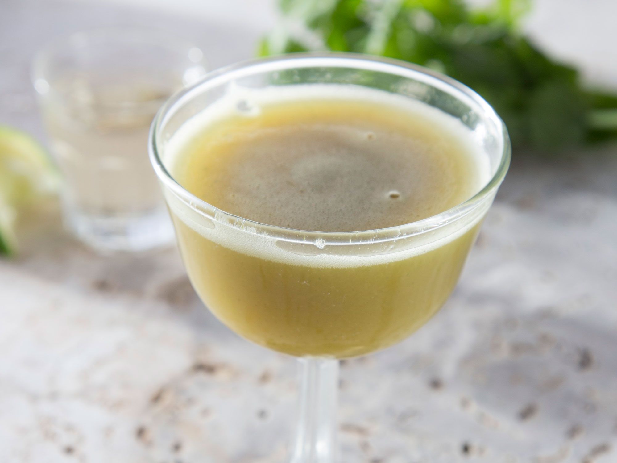 This flavor-packed sipper is served alongside a neat glass of tequila at La Mezcaleria in Ajijic, Mexico. Do as many Mexicans do: A sip of tequila, a sip of sangrita—repeat, for the best experience. Get the recipe for <a href="http://www.saveur.com/cilantro-chile-pineapple-sangrita-recipe">Cilantro, Chile, and Pineapple Sangrita</a>