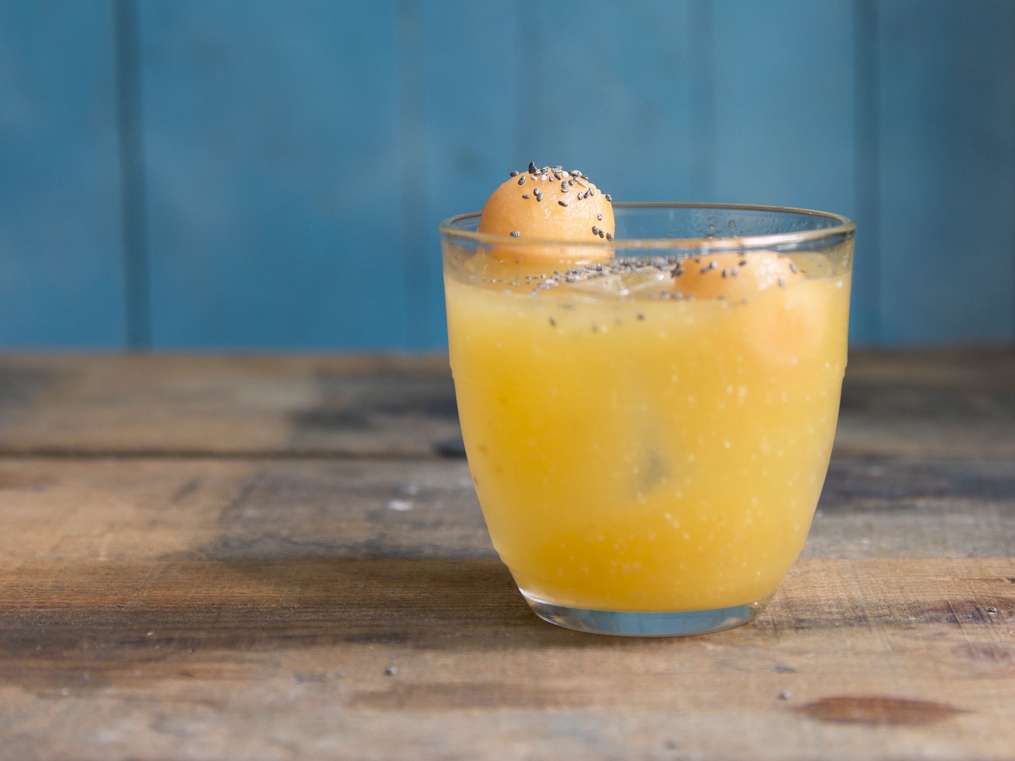 Tequila, agave nectar, and cantaloupe purée get shaken up in this summery cocktail from Houston's The Pastry War. Get the recipe for <a href="https://www.saveur.com/bala-de-canon/">Bala de Canon</a>