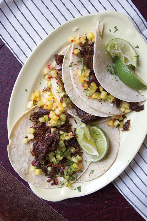 Slowly braised duck infused with the aroma of Mexican cinnamon and orange is shredded and pan-fried until crisp in this recipe from chef Roberto Santibanez. Get the recipe for <a href="http://www.saveur.com/article/recipes/tacos-de-carnitas-de-pato-braised-duck-tacos">Tacos de Carnitas de Pato</a>