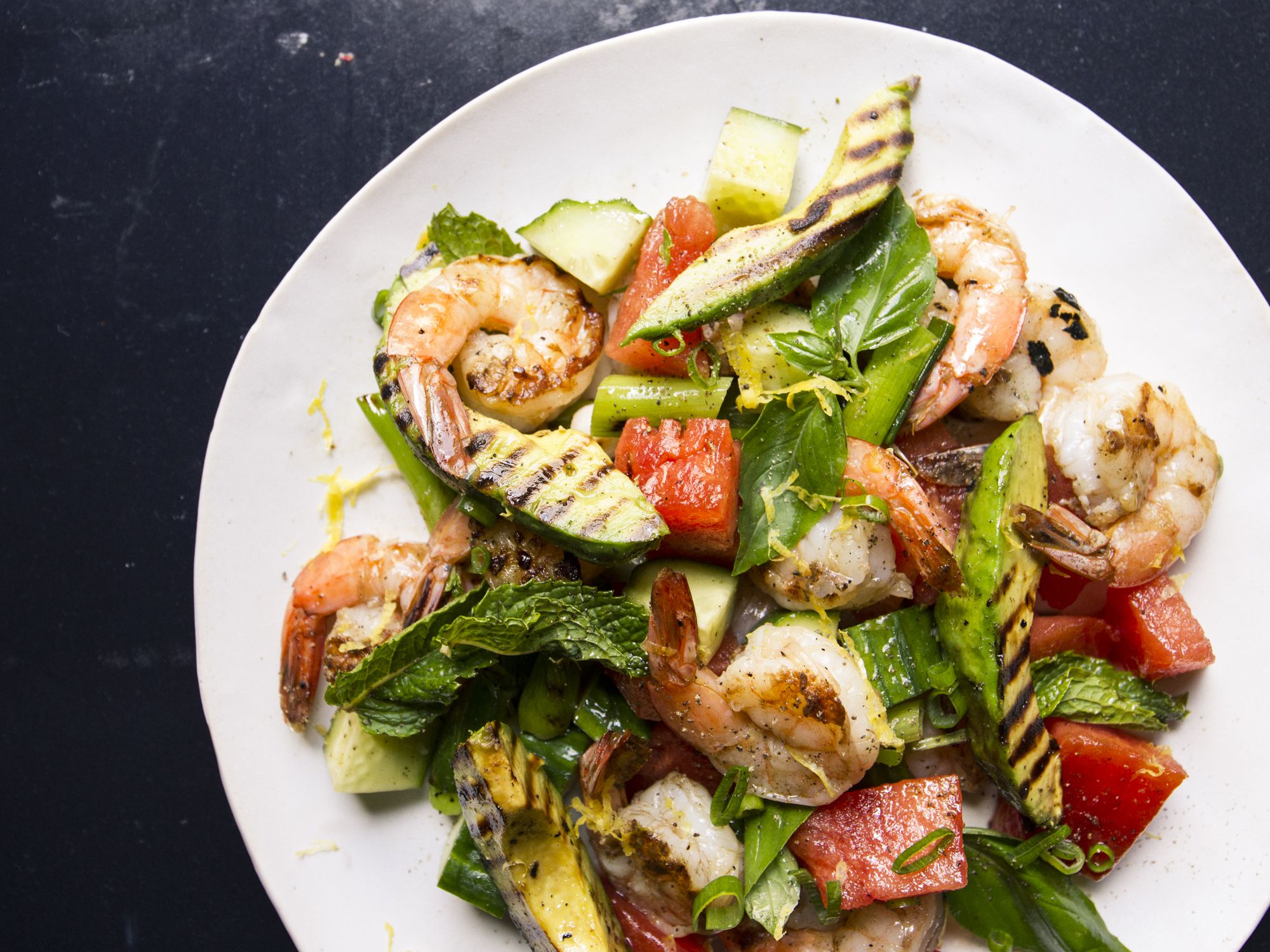 Grilling makes everything better—watermelons get even sweeter from the flames, shrimp gets crisp and plump, and avocado turns deliciously smoky. Get the recipe for <a href="https://www.saveur.com/grilled-watermelon-avocado-and-shrimp-salad-recipe/">Grilled Watermelon, Avocado, and Shrimp Salad</a>