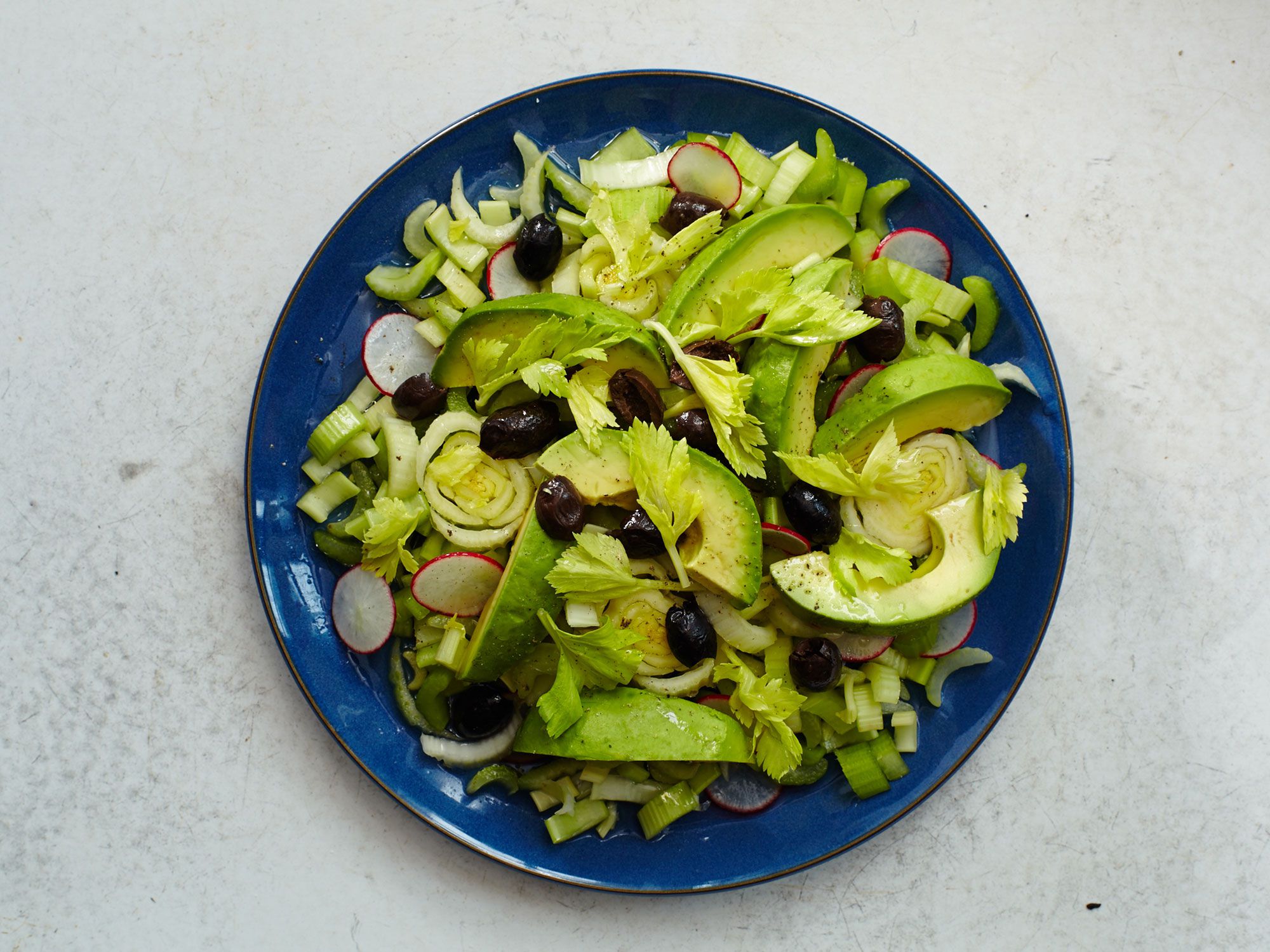 Crisp celery and radishes are lightly pickled in lemon juice in this salad from chef Juan Pablo Mellado Arana of Las Cabras in Santiago, which makes a perfect addition to any heavy Chilean meal. Get the recipe for <a href="https://www.saveur.com/pickled-celery-radish-and-avocado-salad-recipe/">Marinated Celery and Avocado Salad</a>