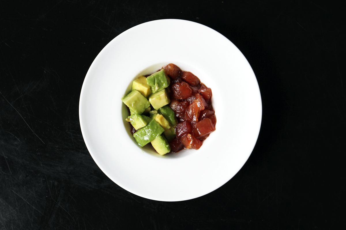 This elegant appetizer is tasty, quick to prepare, and simple to plate. For best results, use the freshest tuna you can find. Get the recipe for <a href="http://www.saveur.com/article/recipes/tuna-tartare-with-avocado">Tuna Tartare with Avocado</a>