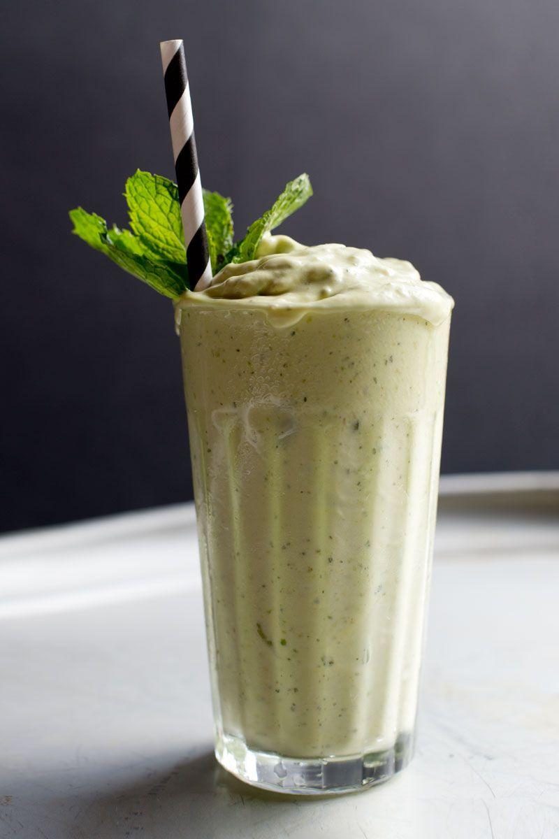 This chilly treat is an adaptation of one served at the Royale Eatery, a burger and shake shop in Cape Town, South Africa. A simple purée of avocado, ice cream, mint leaves, and ice, it's sweet, rich, and dense enough to stand a spoon in. Get the recipe for <a href="https://www.saveur.com/article/recipes/south-african-avocado-mint-shake/">Avocado-Mint Shake</a>