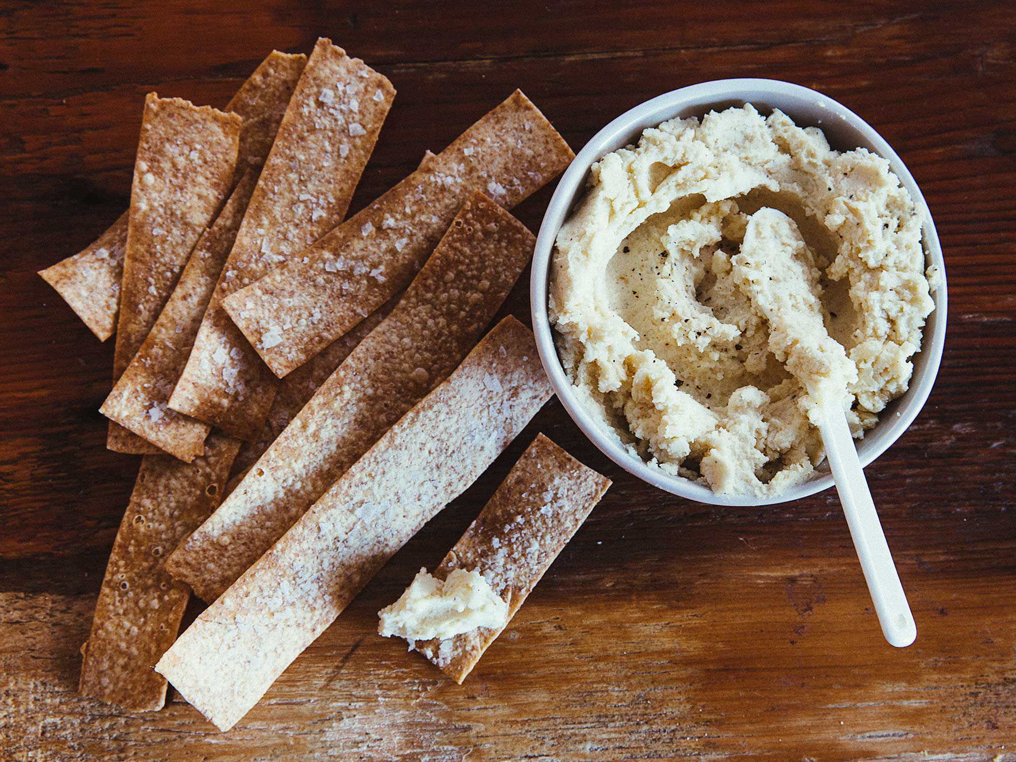 Meaning "strong cheese" in French, fromage fort is a classic way to use up all the leftover ends and mismatched scraps of cheese in your fridge. In Julia Turshen's version, which we adapted from her <em>Small Victories</em> cookbook, a little butter and a few splashes of wine round out the salty cheeses and help them become spreadable enough for topping toast or crackers. Get the recipe for <a href="http://www.saveur.com/strong-cheese-fromage-fort-recipe">Fromage Fort</a>