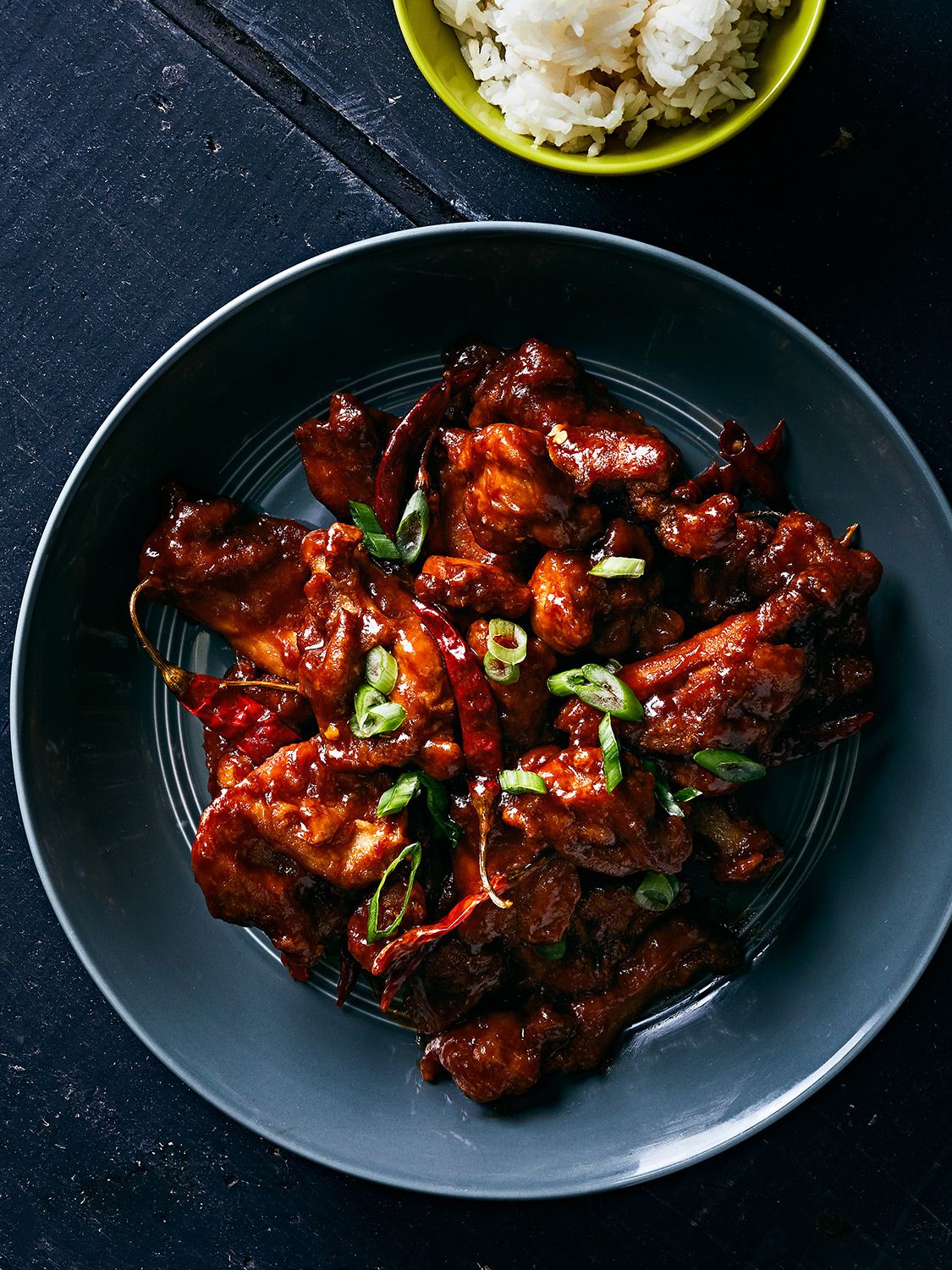 In this American Chinese classic, lightly battered chicken is tossed in a sweet, slightly spicy sauce. Though not traditional, apricot jam adds a welcome note of acidity and pop of color. Get the recipe for <a href="https://www.saveur.com/general-tsos-chicken-recipe/">General Tso’s Chicken</a>