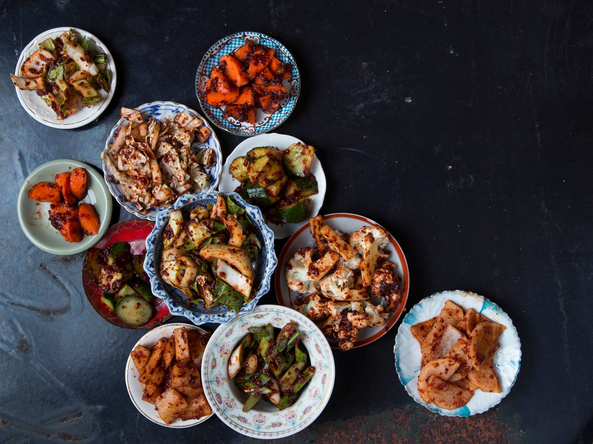 Getting tired of your plain winter root vegetables? Throw some homemade kimchi on there to spice up a standard dish. Get the recipe for <a href="http://www.saveur.com/quick-kimchi-recipe">Quick Basic Kimchi</a>