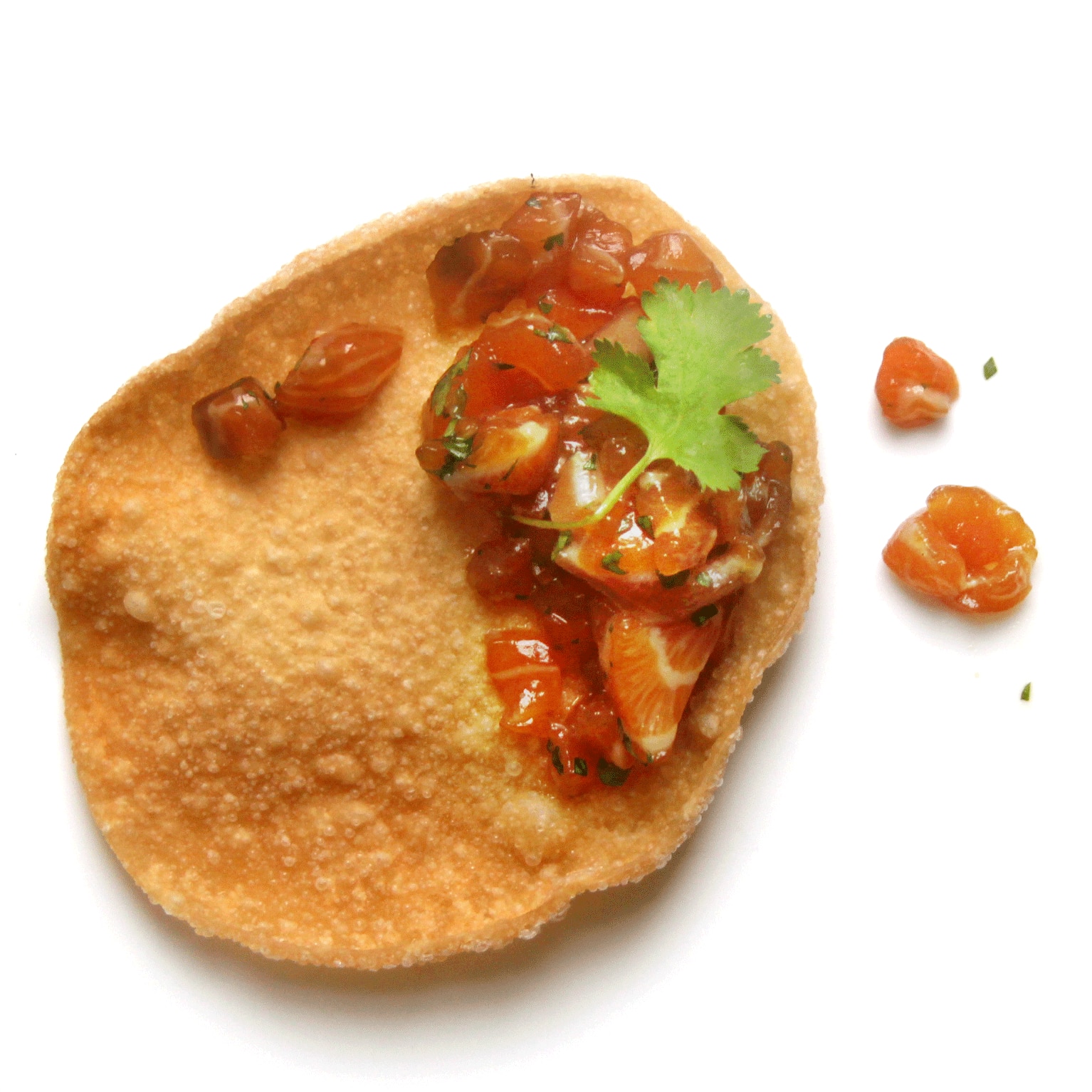 A simple mix of soy sauce, mirin, and cilantro flavors meltingly tender salmon for an elegant appetizer that requires very little prep time. Get the recipe for <a href="https://www.saveur.com/article/recipes/salmon-tartare/">Salmon Tartare</a>
