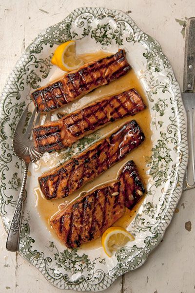 Rosemary-infused honey gives this dish a sweet and aromatic flavor. Get the recipe for <a href="https://www.saveur.com/article/Recipes/Salmon-Glazed-with-Rosemary--and-Lemon-Infused-Honey/">Salmon Glazed with Rosemary- and Lemon-Infused Honey</a>