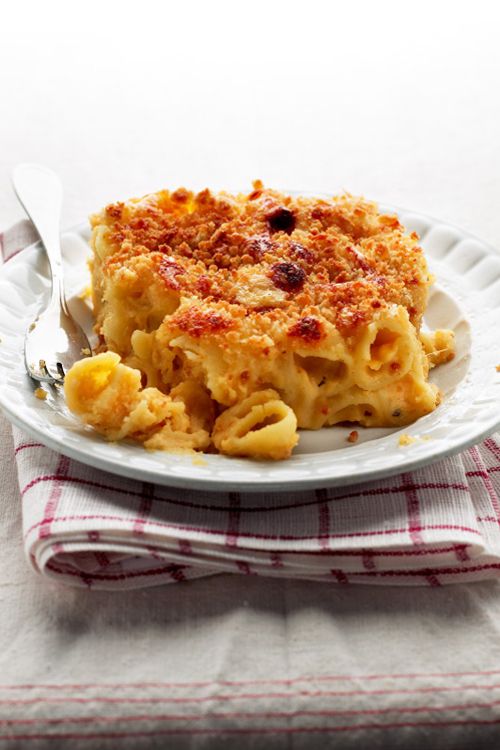 This ultra-creamy, decadent mac and cheese—with sharp white cheddar, Gruyère, blue cheese, and, yes, a touch of Velveeta—is one of the best we've ever tried. Get the recipe for <a href="https://www.saveur.com/article/Recipes/Four-Cheese-Macaroni-and-Cheese">Four Cheese Mac and Cheese</a>