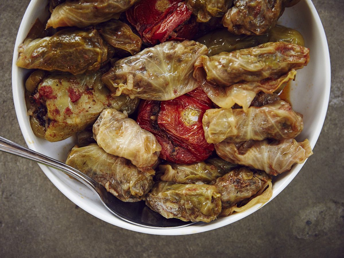 In Armenian and nearby Middle Eastern cuisines, dolma refers to a family of stuffed vegetable dishes, most often wrapped in grape or cabbage leaves. You can use this same meat-and-rice filling—and a similar steaming technique—to hollow out and stuff zucchini, eggplant, tomatoes, or peppers. Dolmas taste best warm, and leftovers can be resteamed one or more times as desired. Get the recipe for <a href="http://www.saveur.com/stuffed-cabbage-dolmas-recipe">Cabbage Dolmas</a>