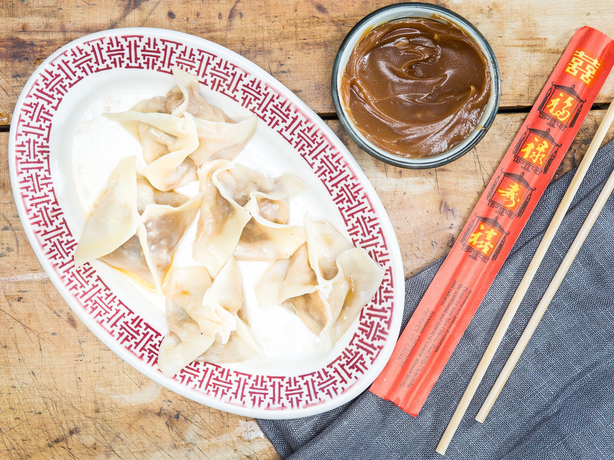 The now-shuttered Crystal Palace of Montreal used to serve these beef dumplings as an homage to the Quebecois favorite, peanut butter dumplings. Get the recipe for <a href="http://www.saveur.com/montreal-peanut-butter-dumplings">Crystal Palace's Hunan Dumplings with Peanut Sauce</a>
