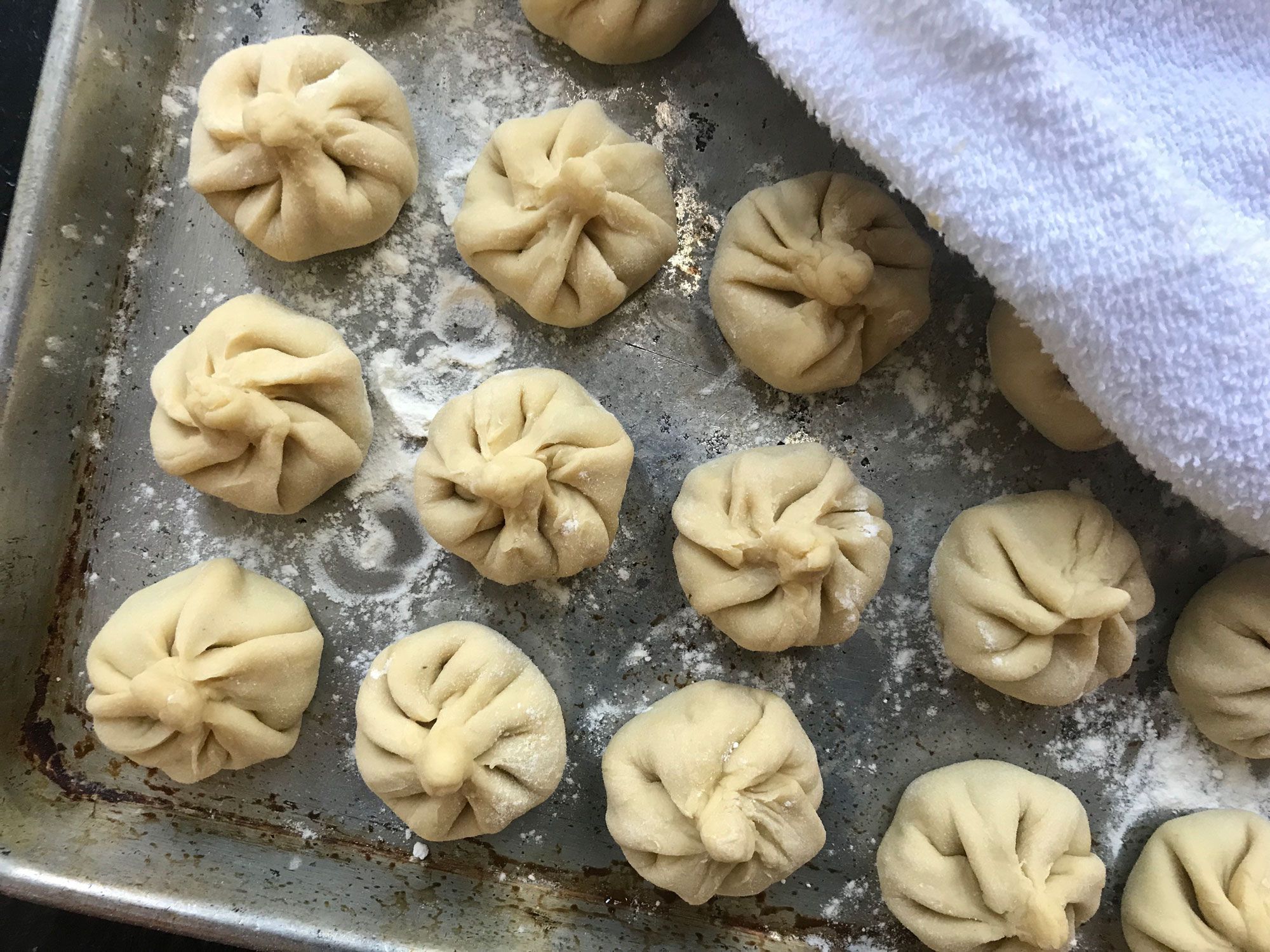 Spiced khinkali, or pork and beef dumplings, from <em>Tasting Georgia</em> Get the recipe for <a href="https://www.saveur.com/meat-filled-khinkali-dumplings-recipe/">Meat-Filled Khinkali Dumplings</a>