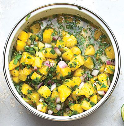Pineapple's firm texture and sweet-tart tang is perfect for salsa and an ideal foil for rich meats. Get the recipe for <a href="https://www.saveur.com/article/Recipes/Salsa-de-Pina-Picante/">Spicy Fresh Pineapple Salsa (Salsa de Piña Picante)</a>