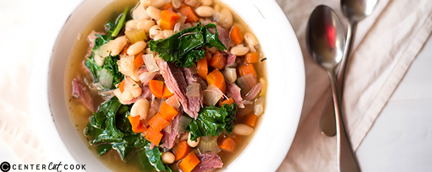 Slow Cooker Ham and Bean Soup