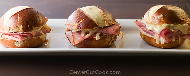 Ham Sandwiches with Swiss & Gruyere