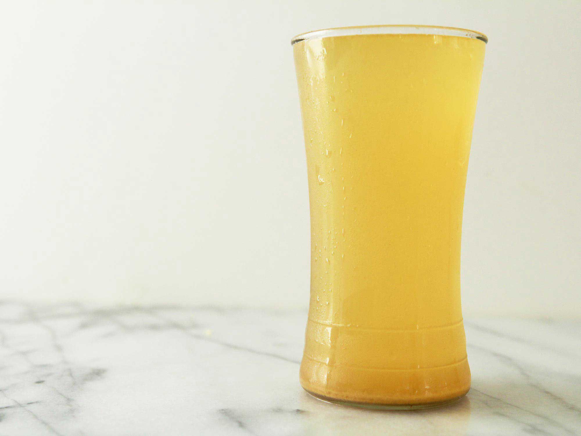 Panagam is a chilled drink from Southern India made with grated jaggery, ginger, cardamom, and lime juice. It is a thirst-quencher popular during the Hindu holy days of Rama Navmi and Narasimha Jayanti in early spring. Get the recipe for <a href="https://www.saveur.com/indian-ginger-and-lime-drink-recipe/">Panagam (Indian Ginger and Lime Drink)</a>
