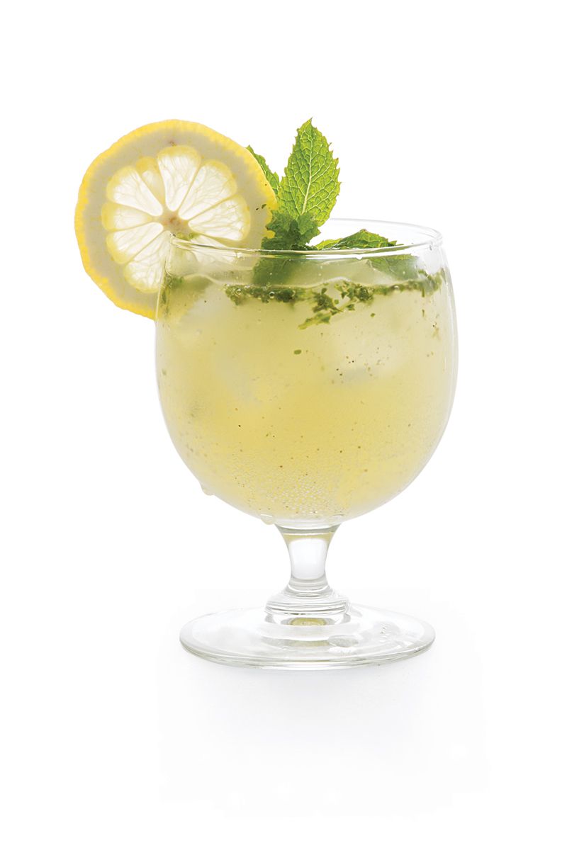 In Lucknow, India, the hakims—local practitioners of Yunani medicine, derived from ancient Greece and focused on balancing the humors in the body—concoct cooling drinks to beat the heat. Called by the Persian name sharbat, the iced drinks often contain sweet and tart fruits and pungent and fiery spices. This refreshing cooler gets a carbonated lift from seltzer and a pleasantly saline tang from black salt and dried mango powder. Get the recipe for <a href="https://www.saveur.com/article/recipes/nimbu-ka-sharbat-north-indian-spiced-limeade/">Nimbu ka Sharbat (North Indian Spiced Limeade)</a>