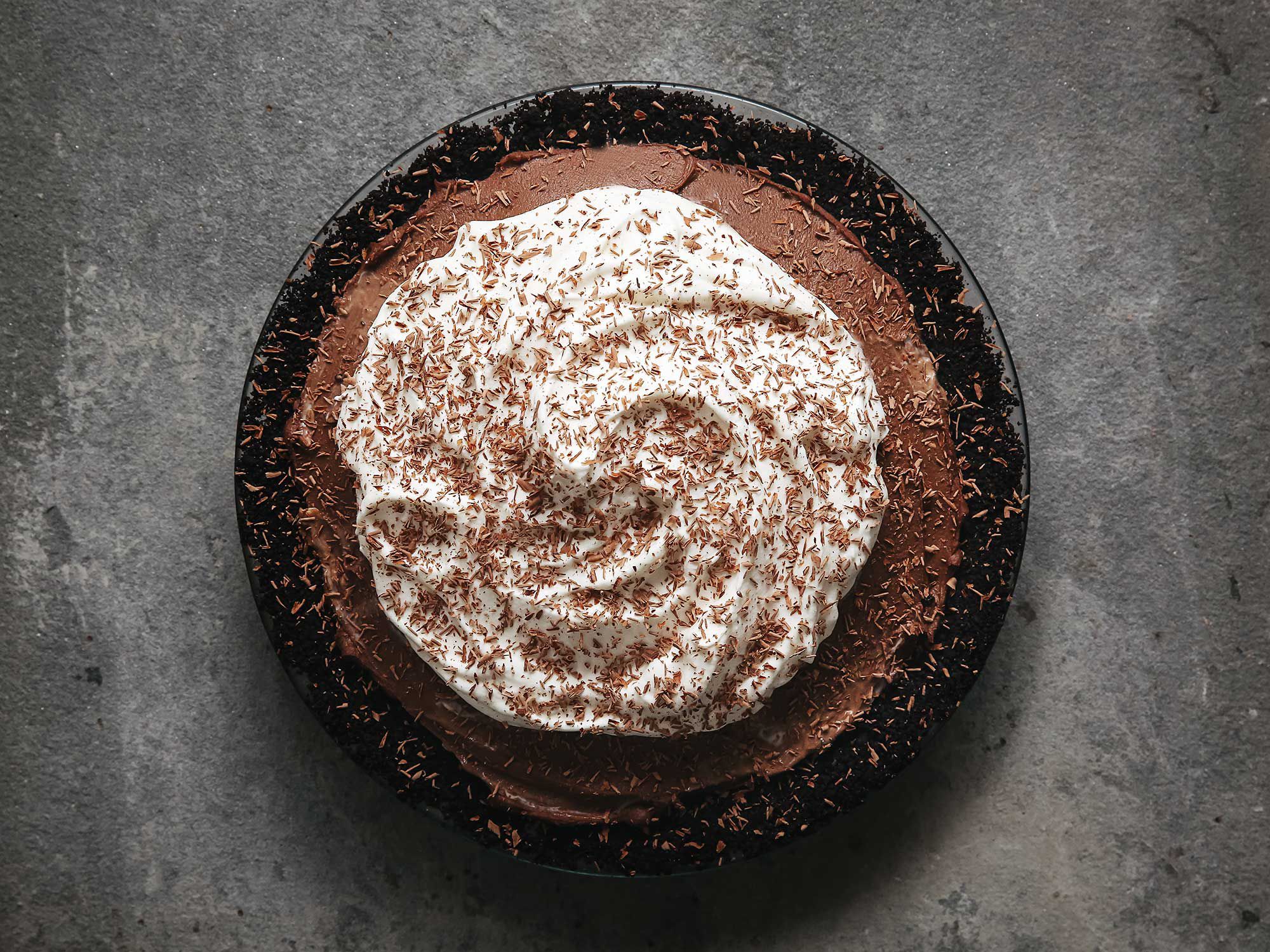 A crunchy crust and pudding-like filling make this pie a standout. Get the recipe for <a href="https://www.saveur.com/chocolate-cream-pie-recipe/"> Chocolate Cream Pie</a>