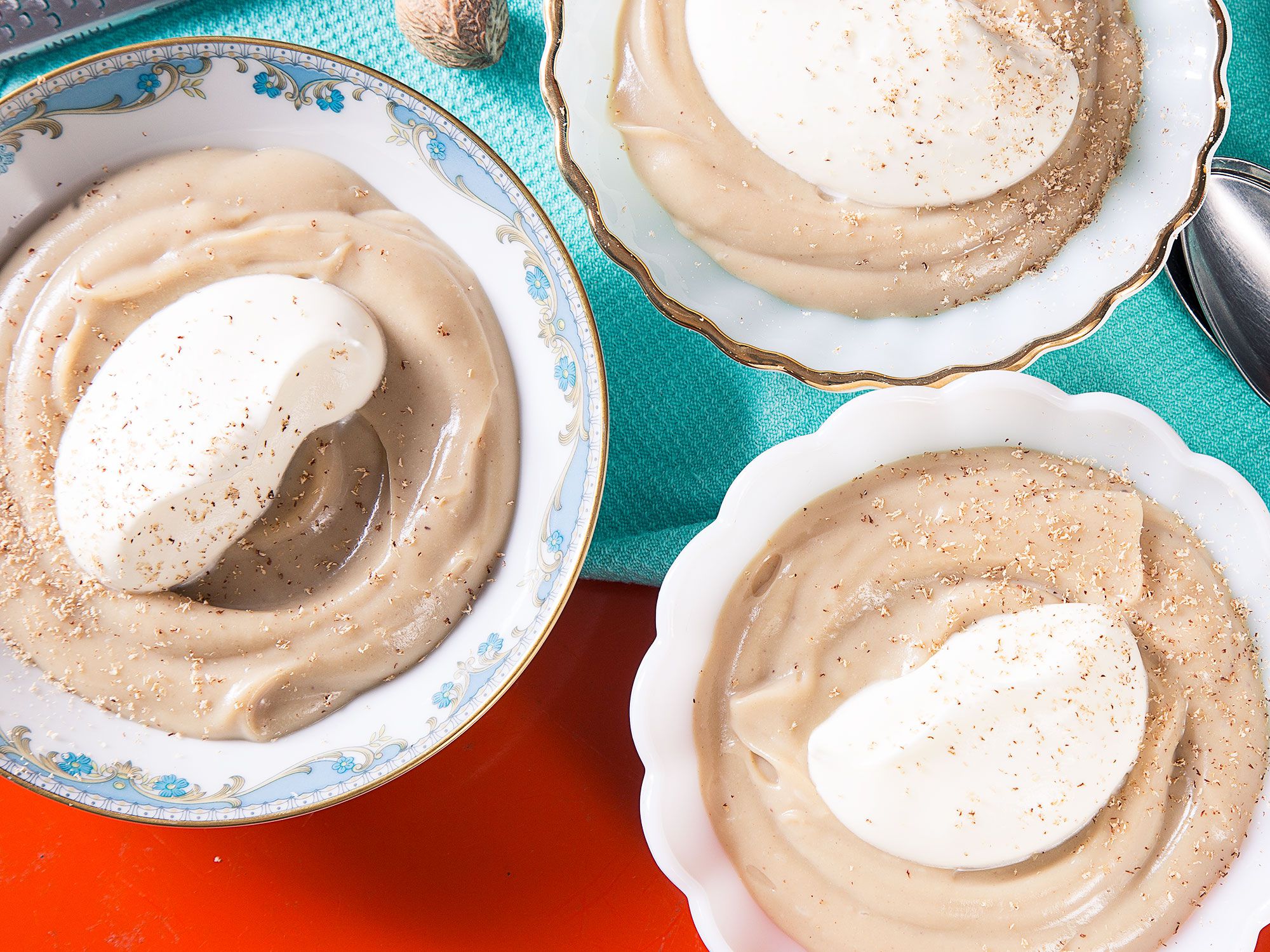 This pudding takes the best part of a traditional <em>mont blanc</em>—the chestnuts—and dispenses with the fussy meringue, so you can enjoy chestnuts in all their toasty glory, with no distractions. Get the recipe for <a href="https://www.saveur.com/chestnut-pudding-recipe/">Chestnut Pudding with Nutmeg Whipped Cream</a>