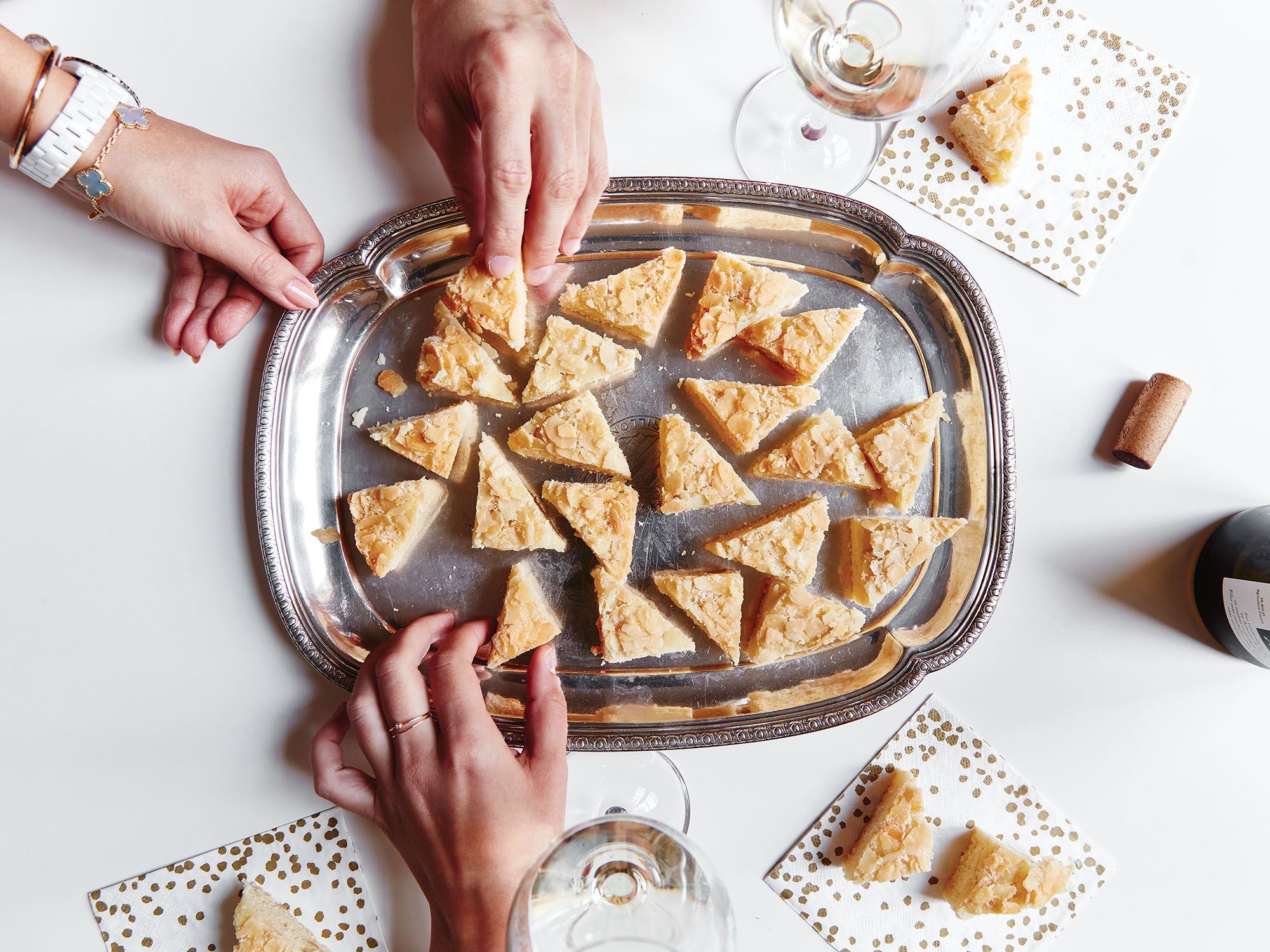 Originally a cake recipe, these cookie bars are crisp and make a delectable snack for friends and family to share. Get the recipe for <a href="http://www.saveur.com/swedish-visiting-cake-bars-recipe">Swedish Visiting Cake Bars</a>