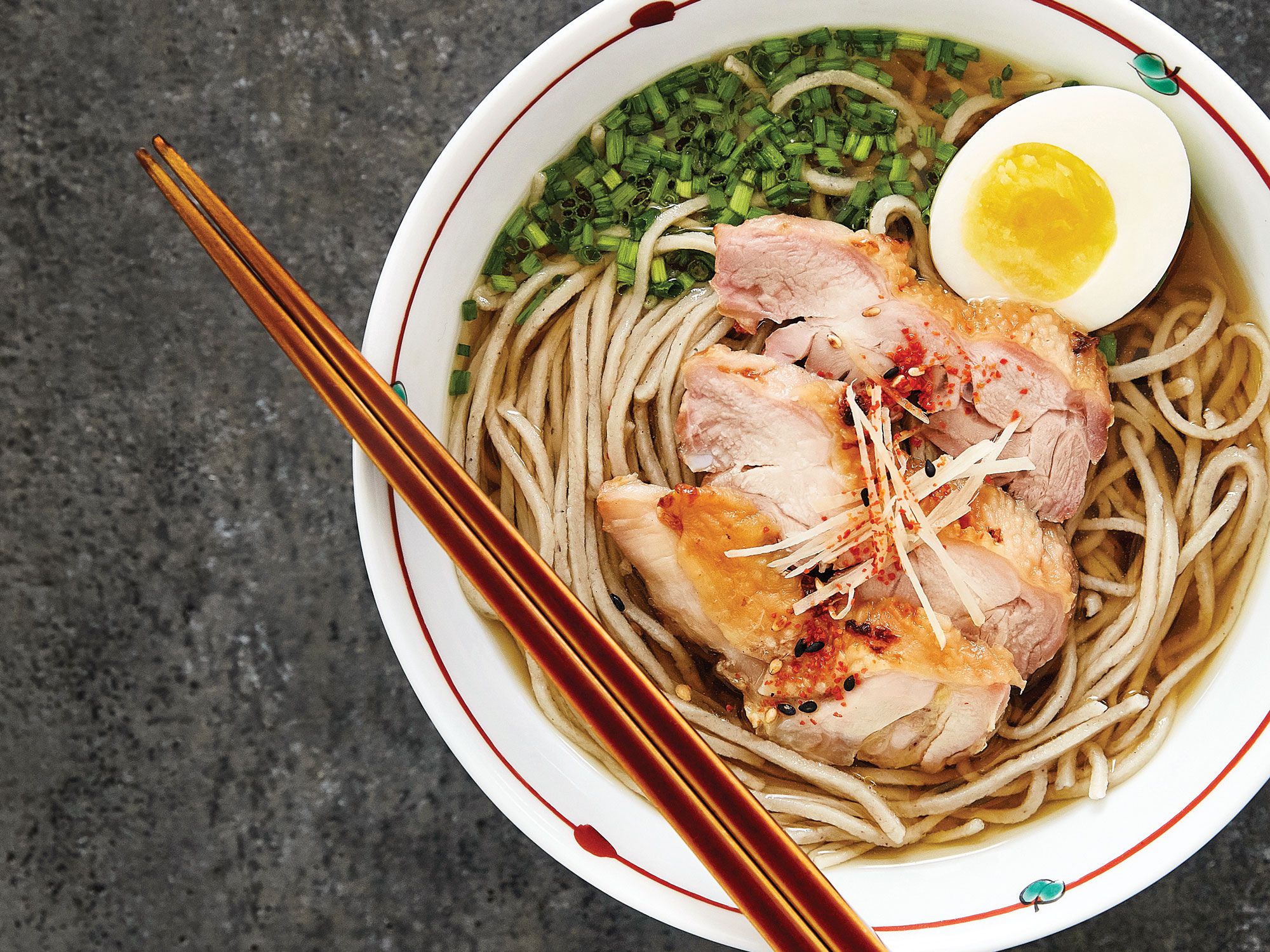 Is there ever a bad time for soba noodles? Definitely not. Get the recipe for <a href="http://www.saveur.com/chicken-soba-noodle-soup-recipe">Hot Soba with Chicken and Egg</a>