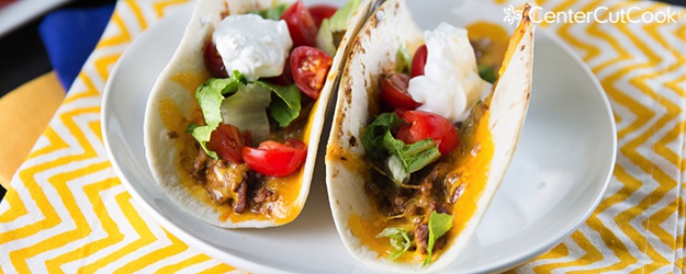 Cheesy Baked Oven Tacos