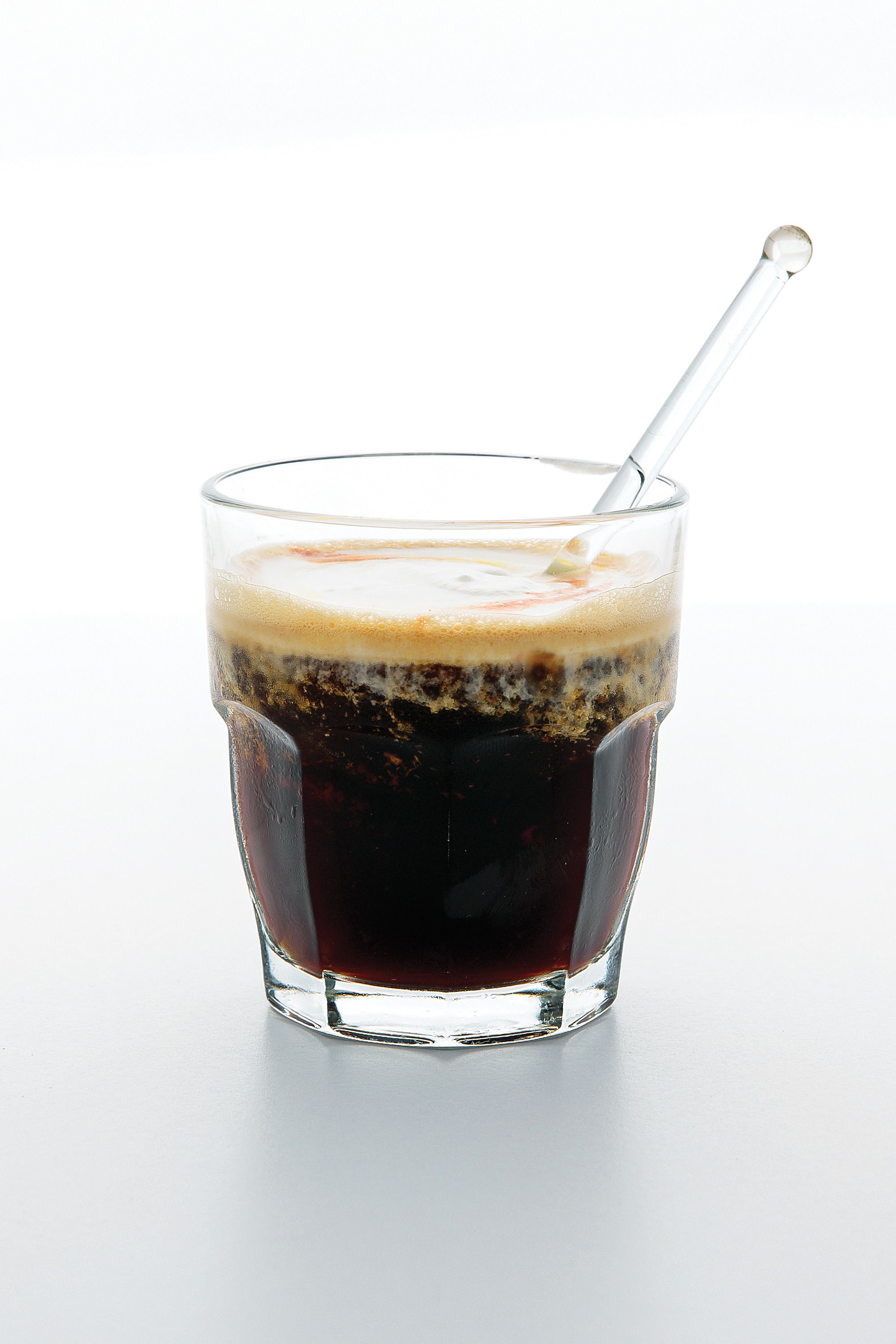 At House Spirits in Portland, Oregon, white whiskey takes the place of vodka in this interpretation of the White Russian. Drops of orange oil on top of the drink lend it a citrusy aroma. Get the recipe for <a href="https://www.saveur.com/article/recipes/white-russian-ozark-speedball-cocktail/">Ozark Speedball</a>
