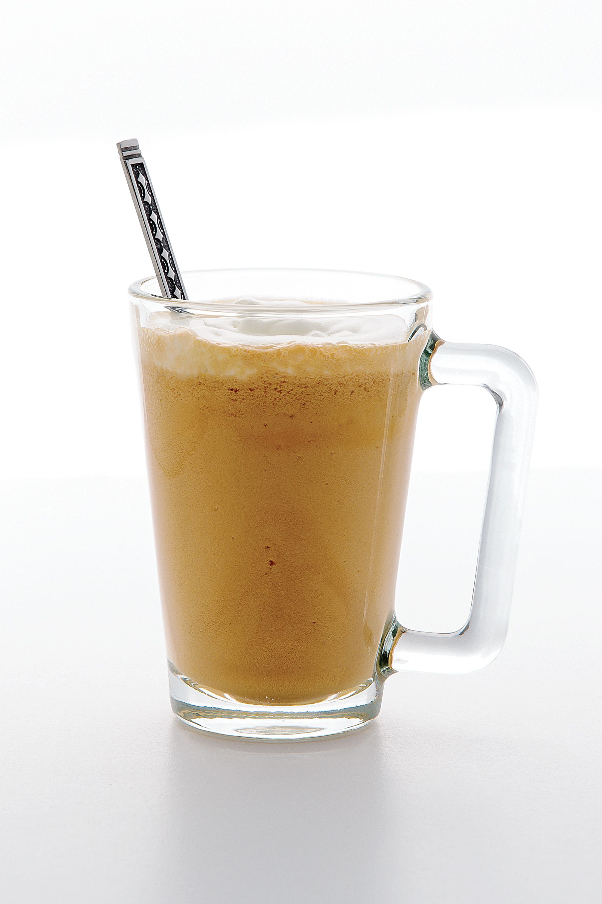 For this hot version of the White Russian, bartender Isaac Shumway of San Francisco's Tosca Cafe ditches the vodka, mixing brandy and coffee liqueur with a hot coffee-cream mixture, and topping with cappuccino-like crown of frothed cream. Get the recipe for <a href="https://www.saveur.com/article/recipes/white-russian-white-nun-cocktail/">White Nun</a>