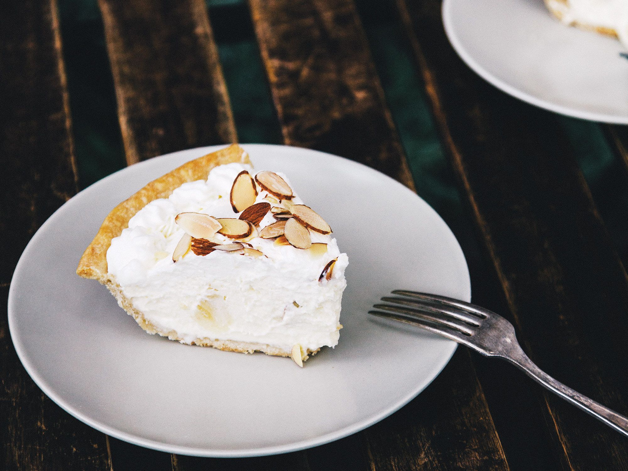 This nearly forgotten recipe comes to us from the beloved Ships Diner in Los Angeles that closed in 1995. The whipped cream filling doesn't require any cooking—no custard here—while some slices of banana and toasted almond add texture and flavor. A fast, easy-to-make pie from a bygone era that deserves a comeback. Get the recipe for <a href="http://www.saveur.com/easy-french-banana-cream-pie-recipe">Classic French Banana Cream Pie</a>