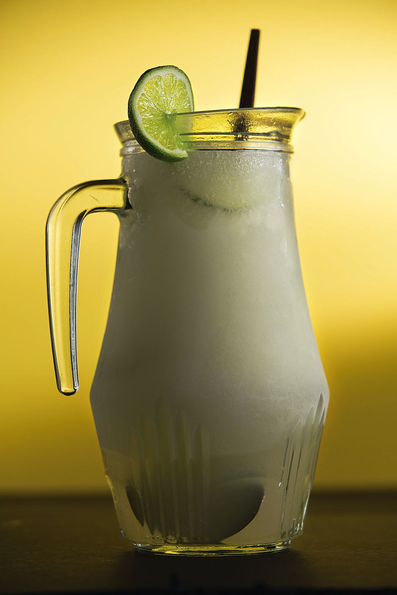 Canned frozen limeade intensifies the citrus flavor of this slushy Mexican-inspired libation, an easy drink for summer cocktail parties and cookouts. Get the recipe for <a href="https://www.saveur.com/article/Recipes/Frozen-Limeade-Margarita/">Frozen Limeade Margarita</a>