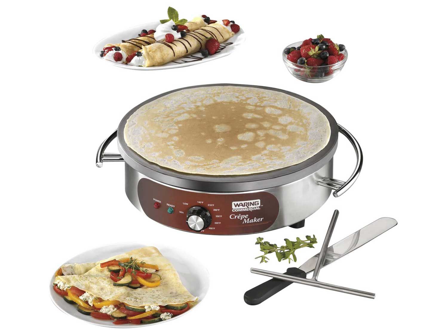 This commercial Waring model is for serious crepe makers.