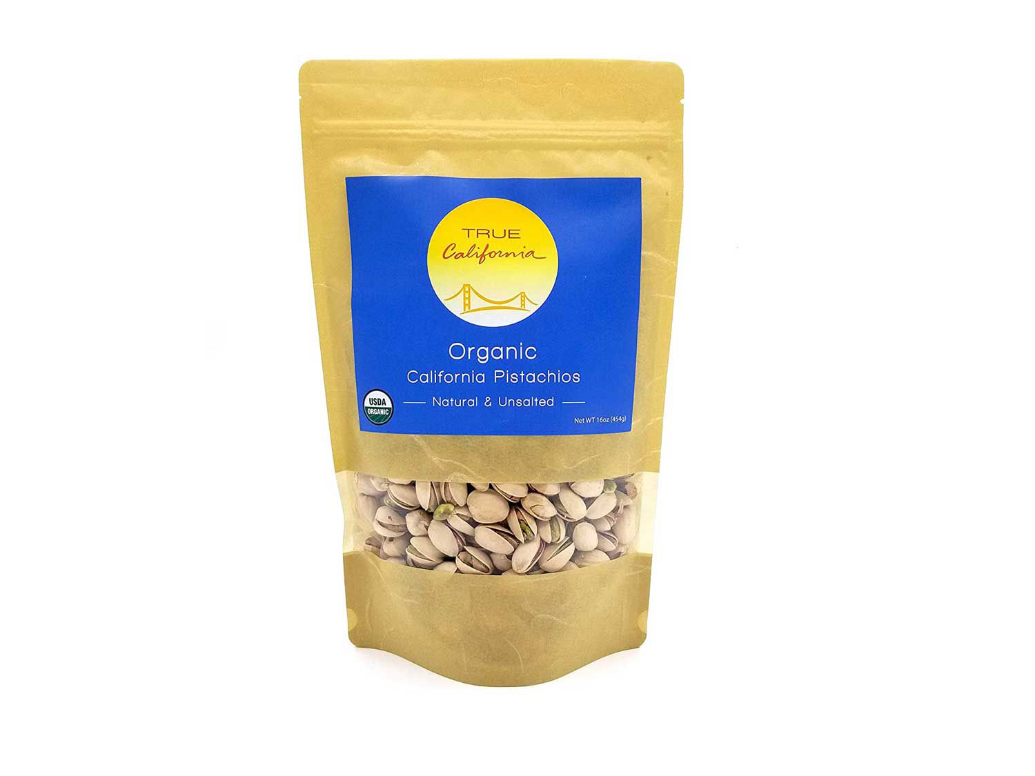 True California’s organic, unsalted pistachios are high-quality and full of flavor.