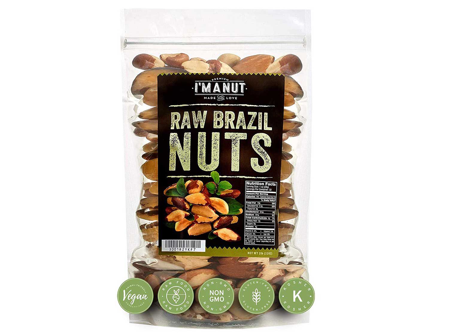 Fat, crunchy Brazil nuts hail from the Amazon rainforest.