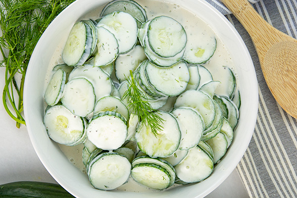 creamy cucumber salad 2