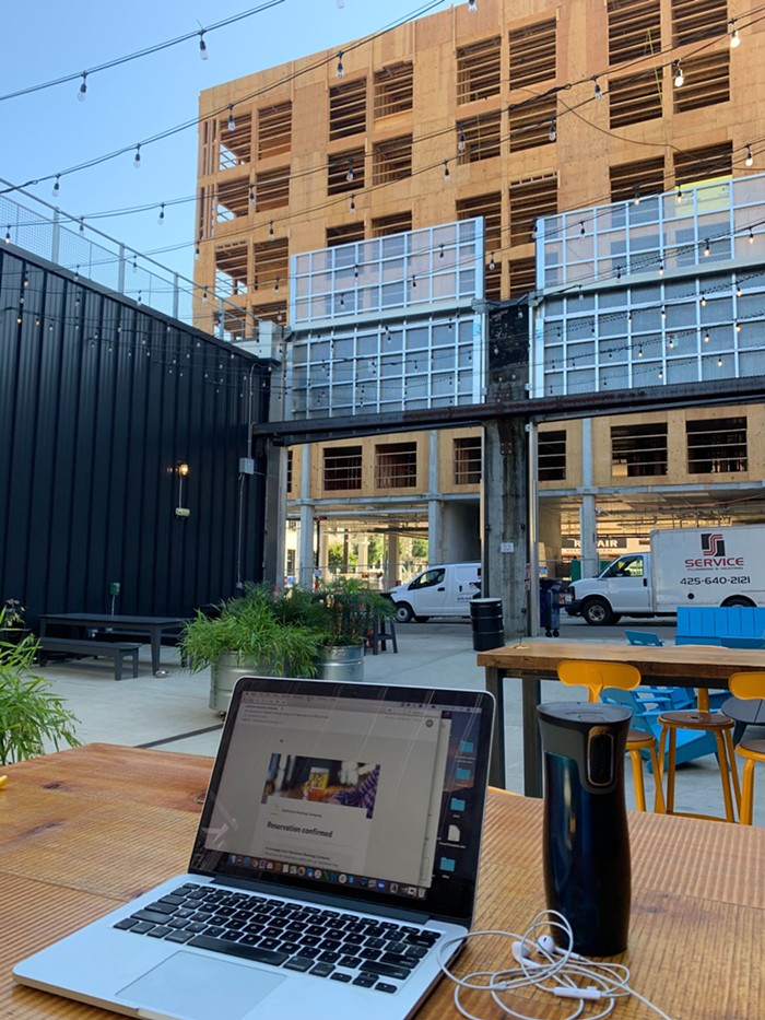 My office this morning at Optimism Brewing Company. My office this morning at Optimism Brewing Company.