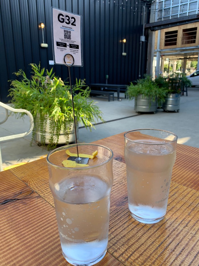 The sparkling water is free and endless. They let me take two glasses of it to my table, since I go through it quickly. The sparkling water is free and endless. They let me take two glasses of it to my table, since I go through it quickly.