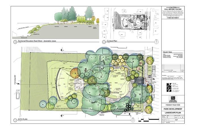 Heres the original plan for the park. Click here to look at it up close. Heres the original plan for the park. Click here to look at it up close.