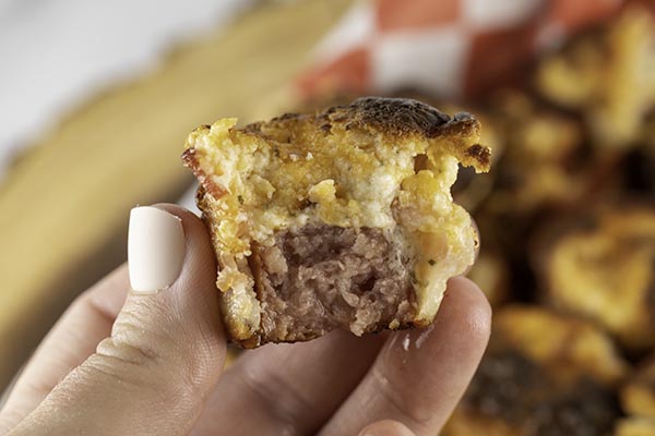 air fryer bacon wrapped kielbasa bites 4