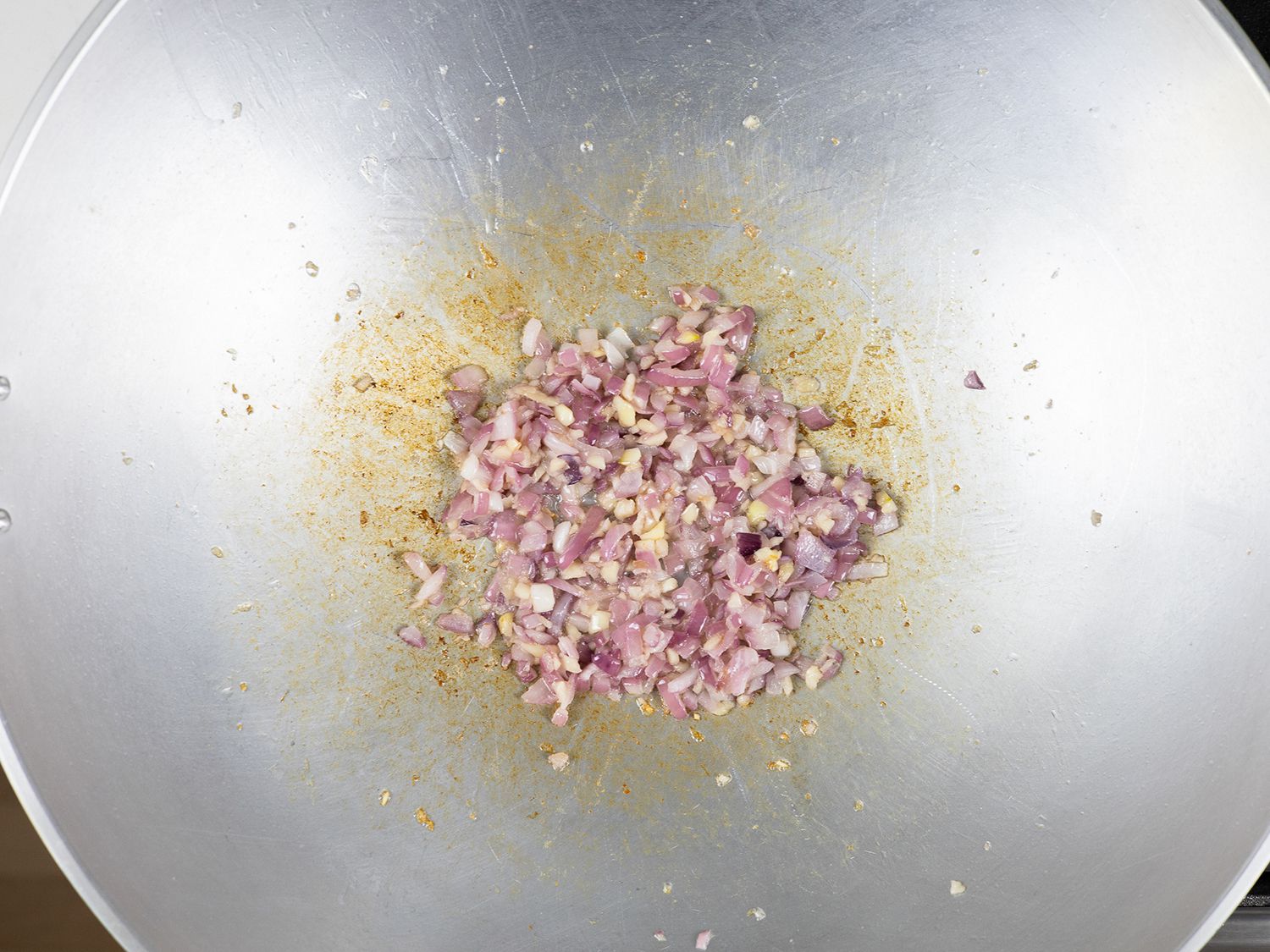 cooking onion and garlic