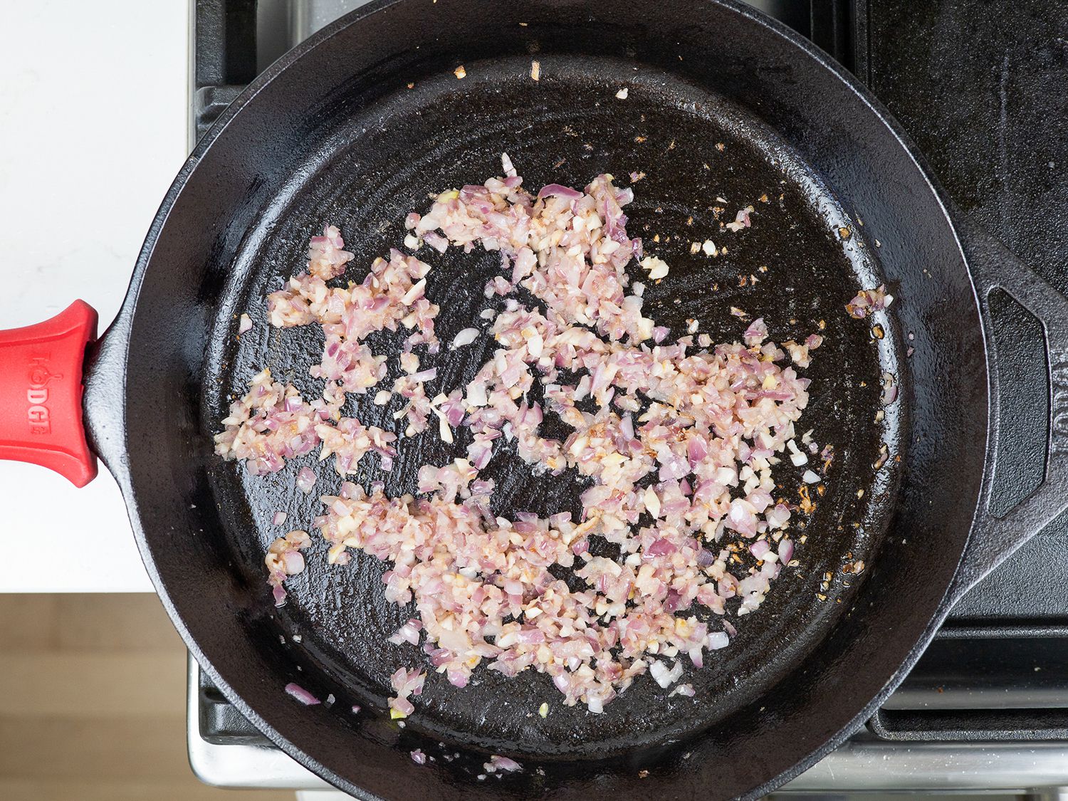 cooking onion and garlic