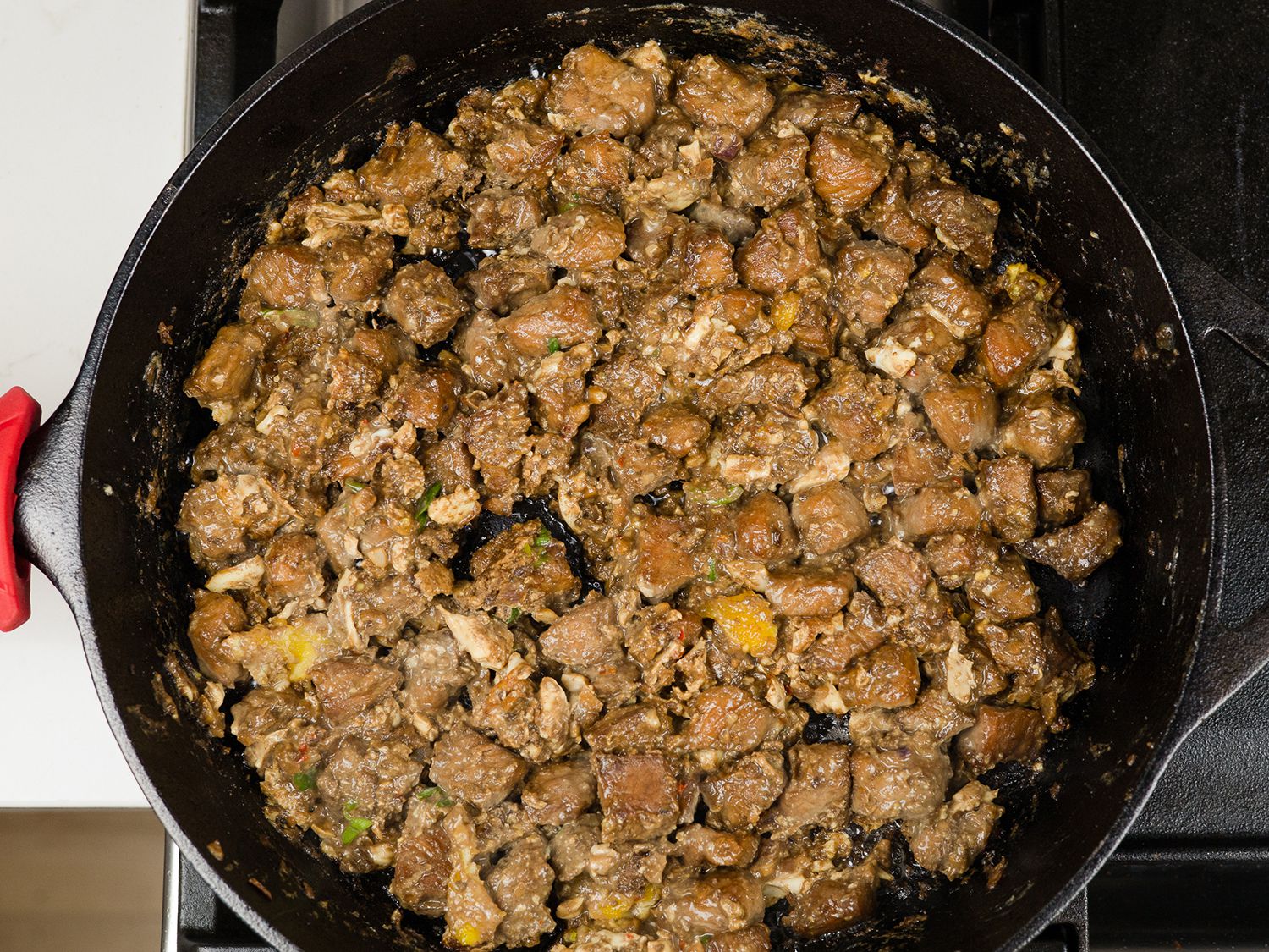 finished sizzling sisig