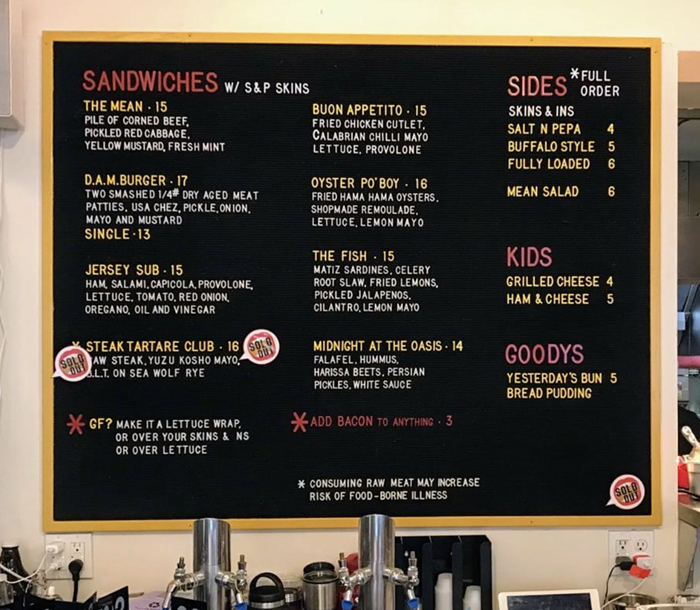 Curious about that steak tartare sandwich now, and also the falafel. Yuzu koshō mayo! Harissa beets! Curious about that steak tartare sandwich now, and also the falafel. Yuzu koshō mayo! Harissa beets!