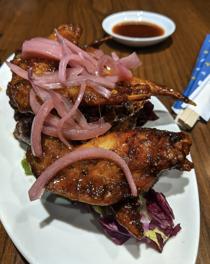 The reincarnated ghost of Thompson’s chili-sauced Hallelujah Wings. It’s a miracle.