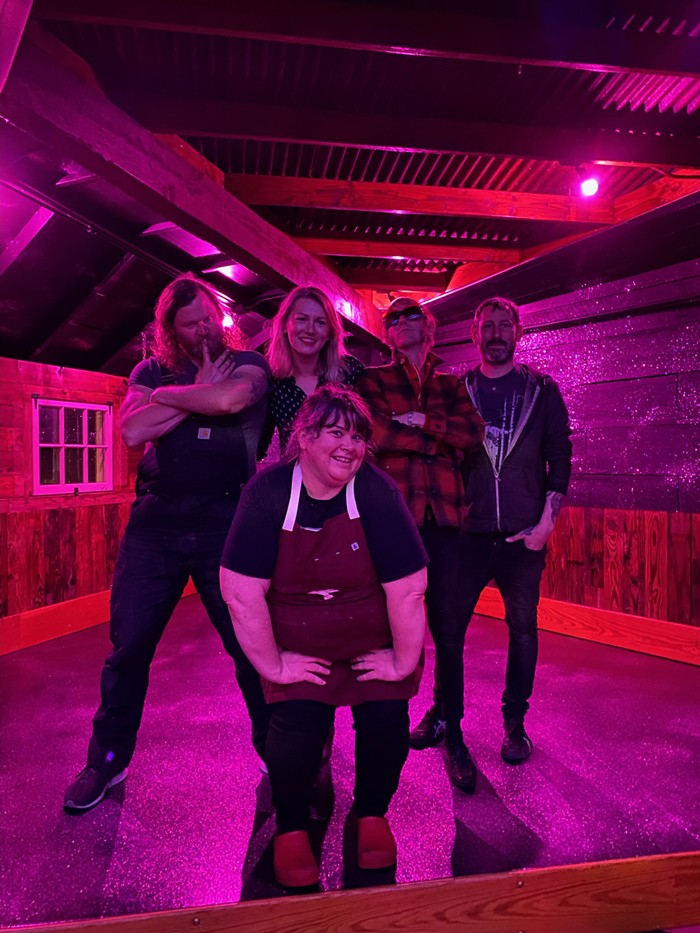The crew at Ronettes. L-R: Ben Verellen, Ele Sykes, Steve Snere, Paul Ohlhaut Front: Megan Barone The crew at Ronettes. L-R: Ben Verellen, Ele Sykes, Steve Snere, Paul Ohlhaut Front: Megan Barone