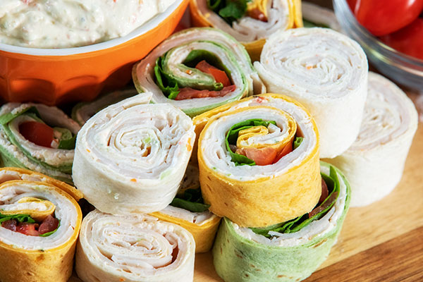 turkey pinwheels cream cheese spread 3