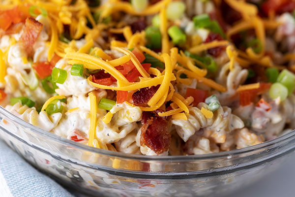 chicken bacon ranch pasta salad 3