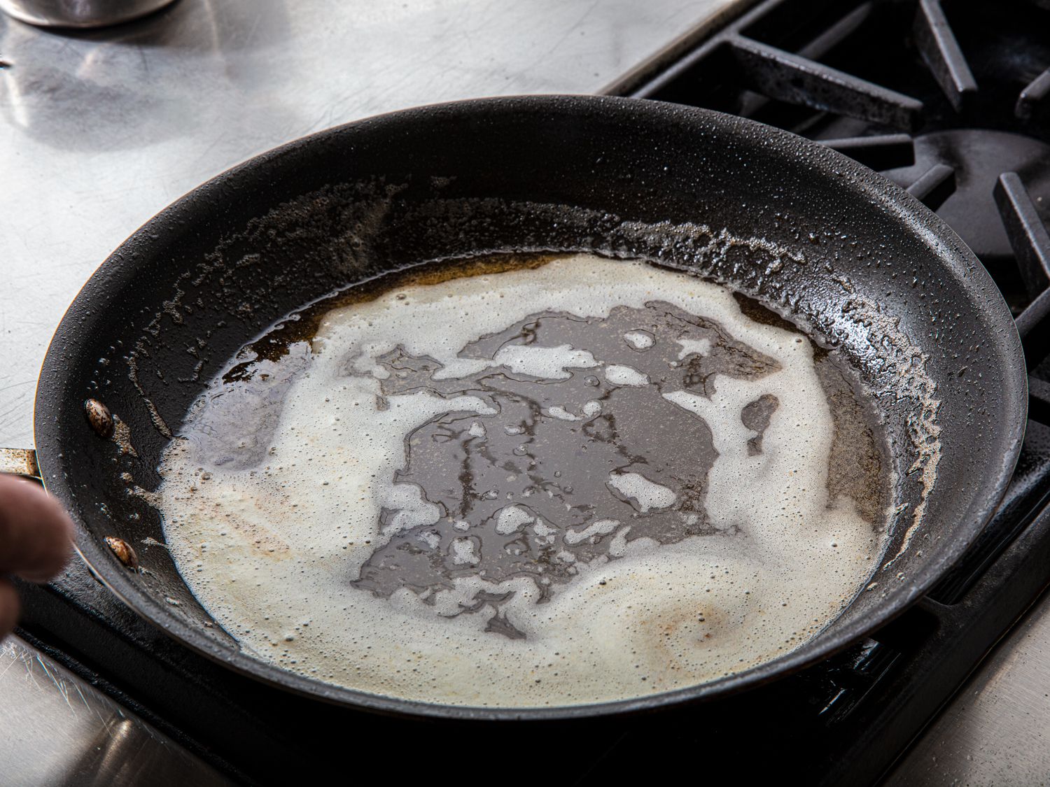 Butter browned in a pan