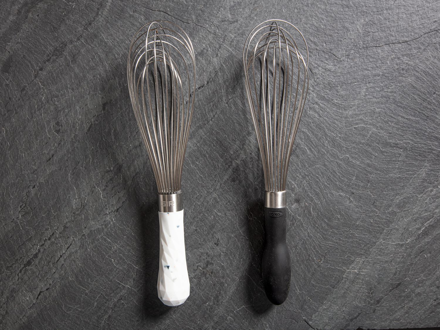 The two winning whisks on a grey background