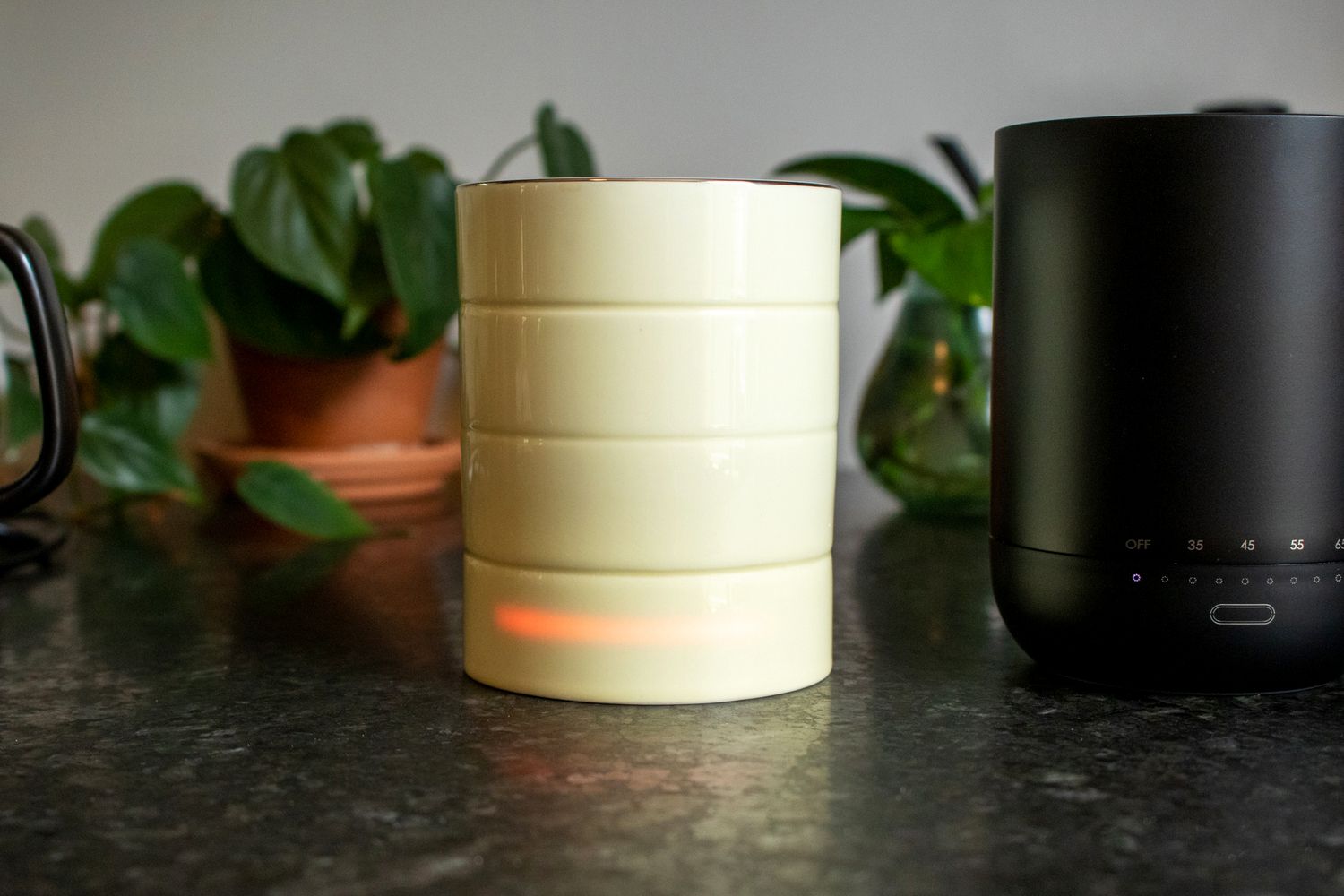 An upclose looking at the Glowstone mug
